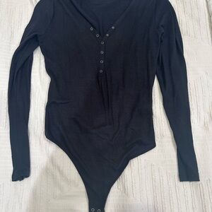Black Long Sleeve Bodysuit